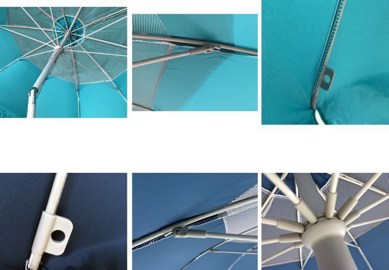 Ομπρέλα Ηλίου Maui Αντιανεμική 220/8-29/32mm Polyester-3 Χρώματα (1560) φωτογραφία