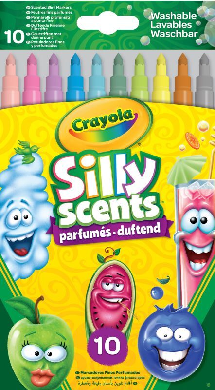 Crayola Wash.Silly Scents Μαρκαδόροι 10Τμχ (58-5071-E-000)