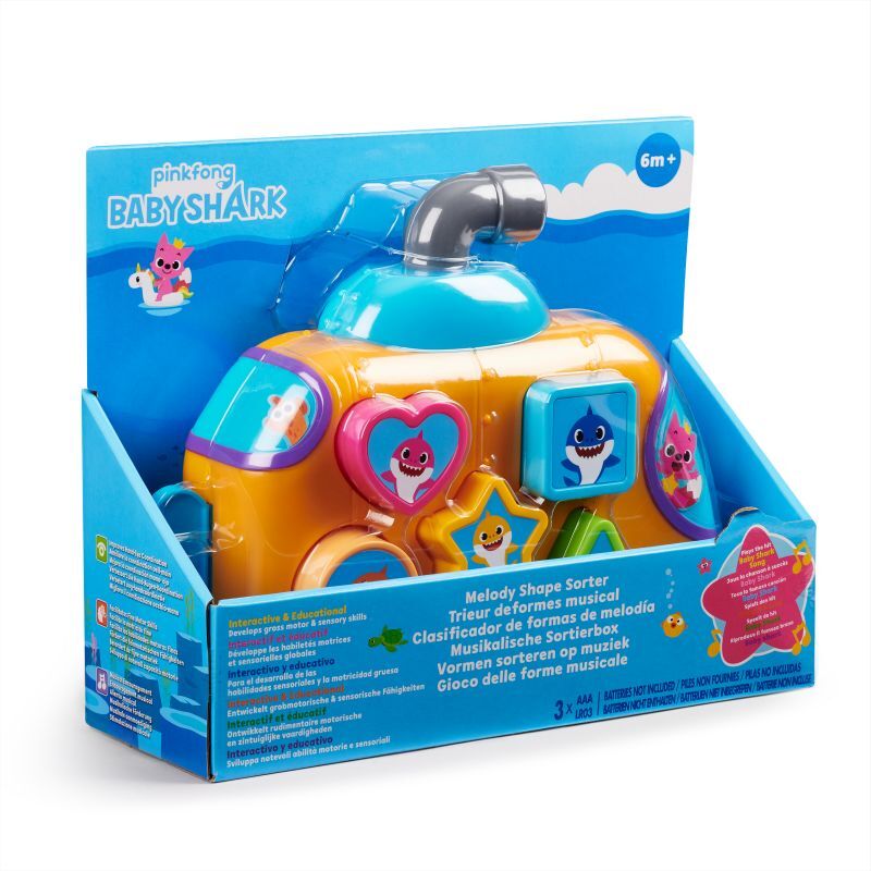 Baby Shark Μουσικό Υποβρύχιο Με Σχήματα (BAH11000) - φωτογραφία 2
