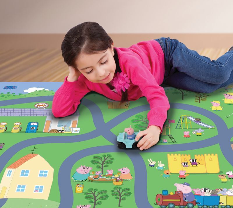 Giochi Preziosi Megamat Αφρώδες Χαλάκι 120x90εκ Με Αυτοκινητάκι Peppa Pig - PP022000 - φωτογραφία 5