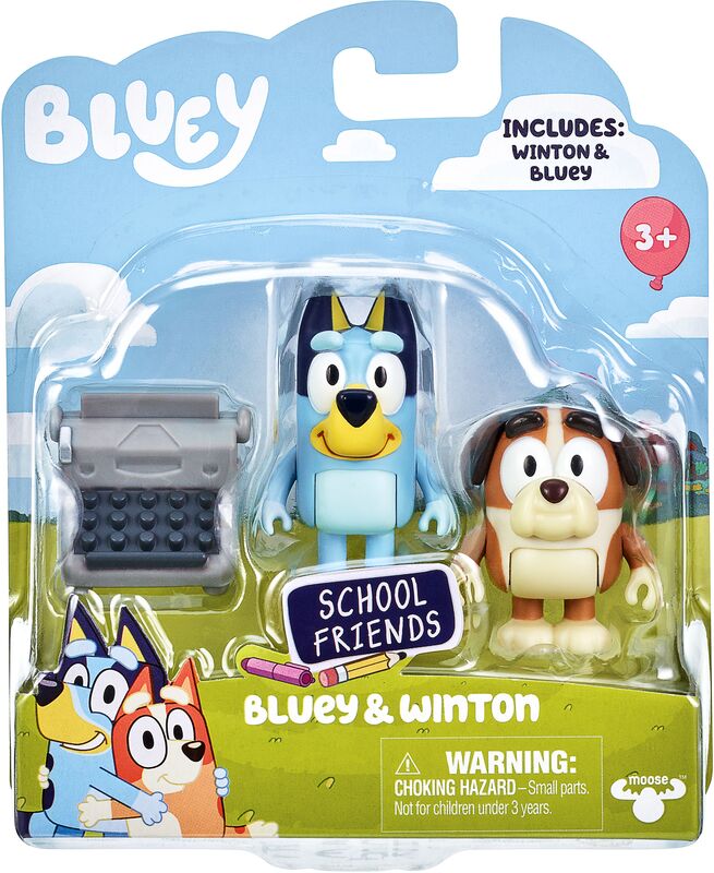 Giochi Preziosi Bluey Σετ Με 2 Φιγούρες & Αξεσουάρ School Friends Bluey & Winton - BLY88000 - φωτογραφία 2