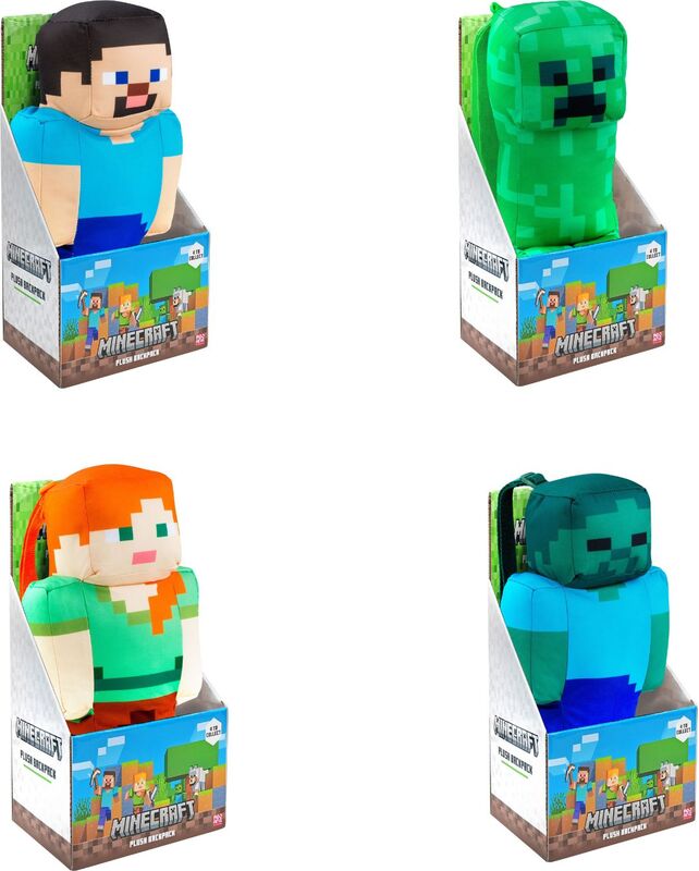 Minecraft Λούτρινο Backpack-4 Σχέδια (MNC09000) φωτογραφία