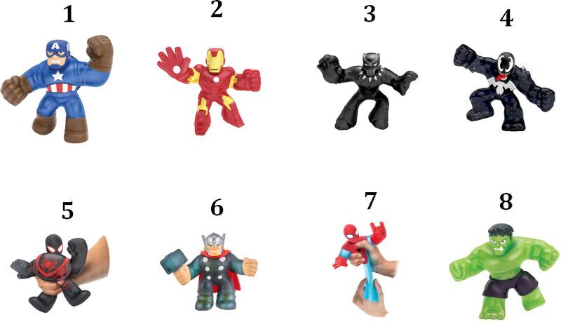 Goo Jit Zu Marvel Sinlge Pack-8 Σχέδια (GJT24000) - φωτογραφία 2
