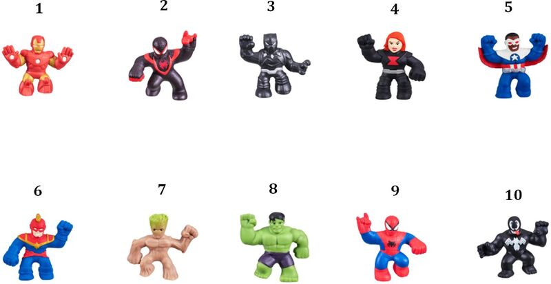 Goo Jit Zu Mini Marvel Single Pack S5-10 Σχέδια (GJM01000) φωτογραφία