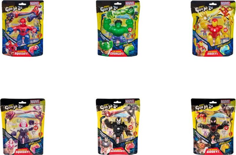 Goo Jit Zu Marvel Single Pack S6-6 Σχέδια (GJM06000) - φωτογραφία 3
