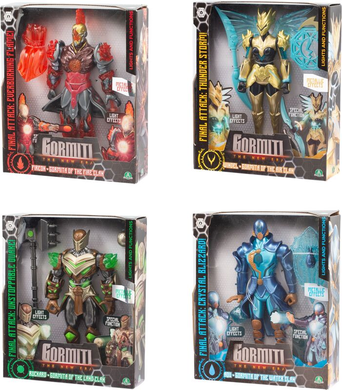 Gormiti Φιγούρα Villain 27cm Με Αξεσουρ Μάχης & Λειτουργίες-4 Σχέδια (GRV07000) φωτογραφία