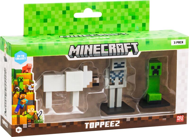 Minecraft Φιγούρα 3D Toppeez 3 Pack-7 Σχέδια (MNC10000)