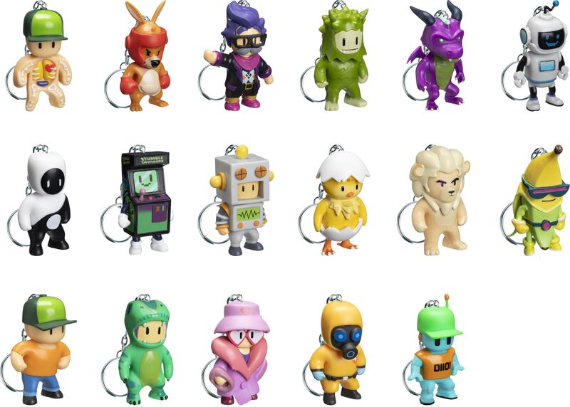 Stumble Guys Φιγούρα Μπρελόκ Φακελάκι S3-18 Σχέδια-1Τμχ (TUY11000)