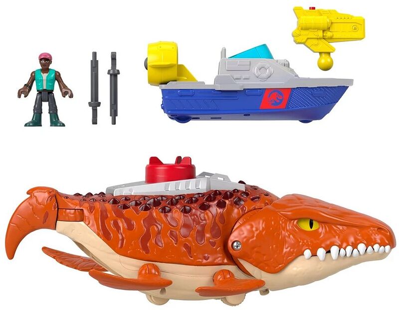 Fisher Price Imaginext-Jurassic World Rebirth Το Κυνήγι Του Μοσόσαυρου (JFR23) - φωτογραφία 3