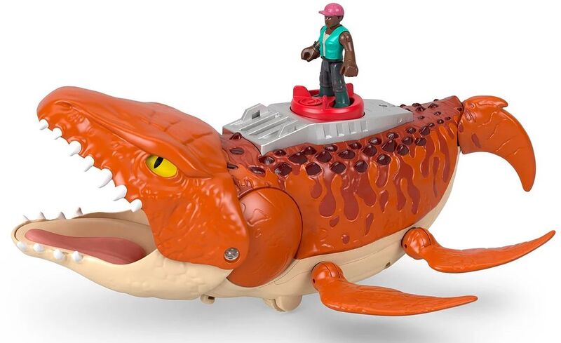 Fisher Price Imaginext-Jurassic World Rebirth Το Κυνήγι Του Μοσόσαυρου (JFR23) - φωτογραφία 5