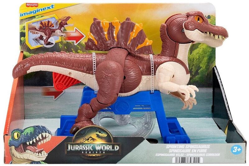 Mattel Imaginext Jurassic World Rebirth Σπινόσαυρος Με Κίνηση - JFR24 - φωτογραφία 2