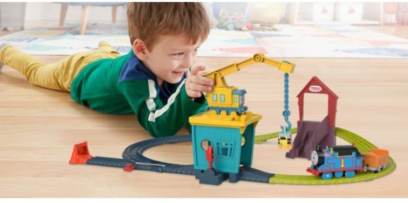 Fisher Price Thomas Πίστα & Σταθμός Επισκευών Με Την Κάρλι & Τη Σάντι (HDY58) φωτογραφία