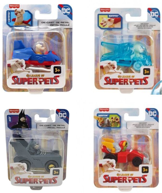 DC Super Pets-Super Pet Με Όχημα-4 Σχέδια (HGL20) - φωτογραφία 3