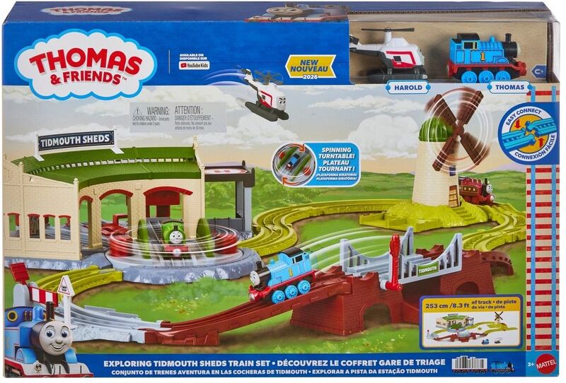 Fisher Price Thomas Το Τρενάκι-Πίστα Σταθμός Τρένων Τίντμουθ (JLL36) φωτογραφία