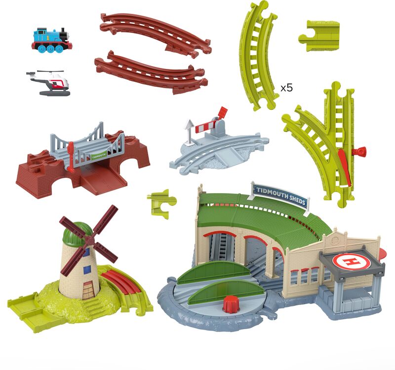 Fisher Price Thomas Το Τρενάκι-Πίστα Σταθμός Τρένων Τίντμουθ (JLL36) φωτογραφία