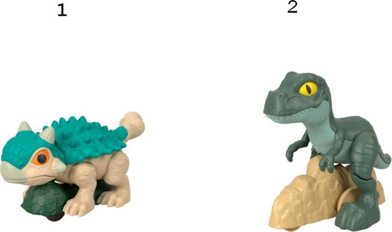 Fisher Price Imaginext-Jurassic World Rebirth Φιγούρες-2 Σχέδια (JDK79) - φωτογραφία 2