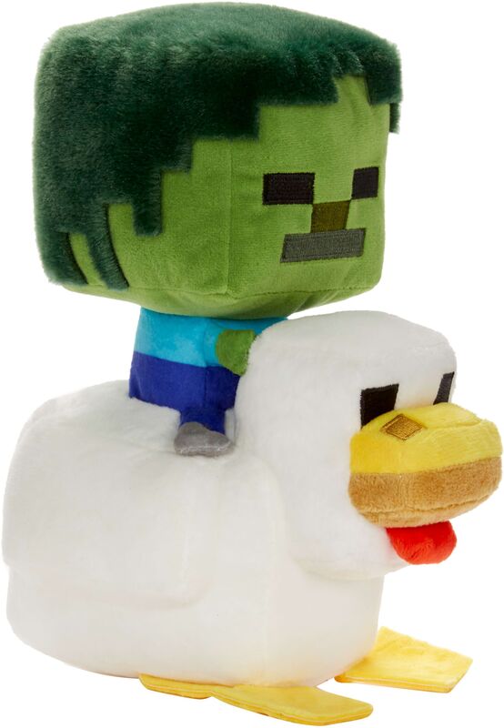 Minecraft Deluxe Λούτρινο Chicken Jockey 20cm (JMY77) - φωτογραφία 3