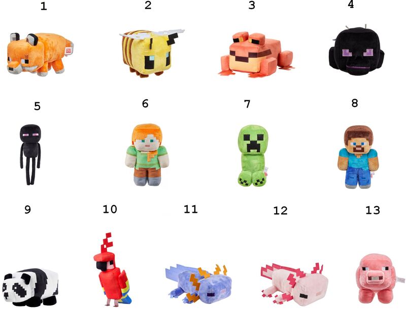 Minecraft Λούτρινο 20cm-13 Σχέδια (HBN39) - φωτογραφία 2