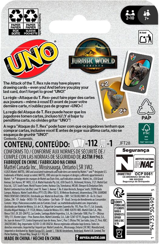 UNO Jurassic World Rebirth (JFT28) - φωτογραφία 6