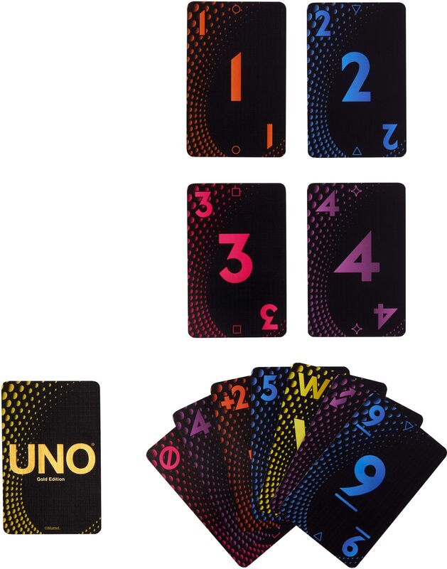 Mattel Επιτραπέζιο Παιχνίδι Uno Gold Premium - JHB35 - φωτογραφία 3