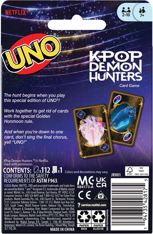 UNO K-Pop Demon Hunters (JRV01) - φωτογραφία 6