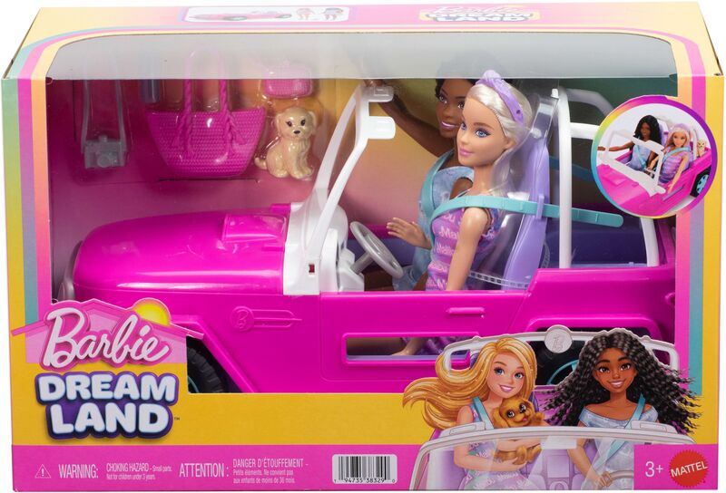 Barbie Σετ 2 Κούκλες & Jeep (JMP80) - φωτογραφία 2