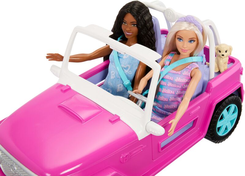 Barbie Σετ 2 Κούκλες & Jeep (JMP80) - φωτογραφία 5