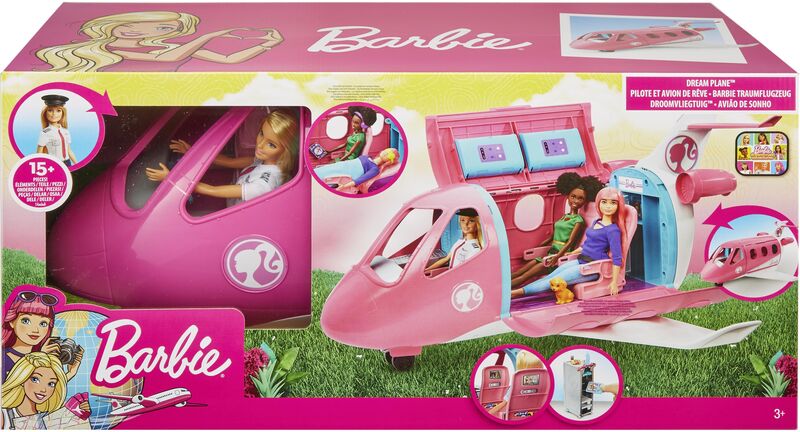 Barbie Αεροπλάνο & Κούκλα Dreamhouse Adventures (GJB33) - φωτογραφία 2
