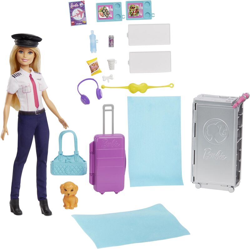 Barbie Αεροπλάνο & Κούκλα Dreamhouse Adventures (GJB33) - φωτογραφία 3