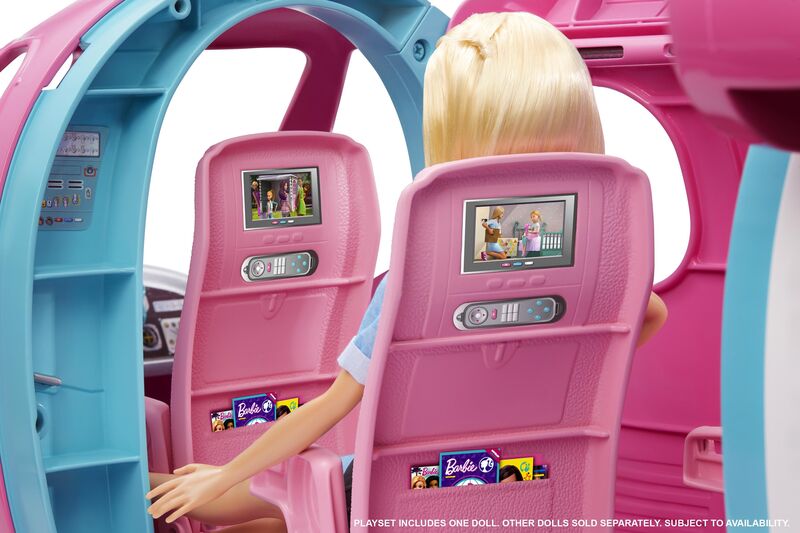 Barbie Αεροπλάνο & Κούκλα Dreamhouse Adventures (GJB33) - φωτογραφία 5