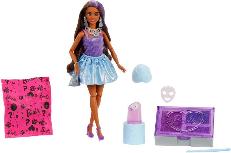 Barbie Party Unboxed Glam Party-Μελαχρινή (JFY66)