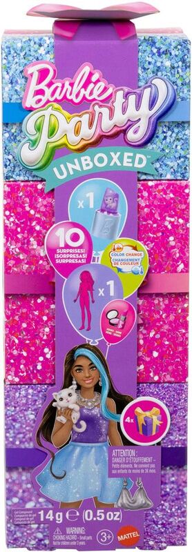 Barbie Party Unboxed Glam Party-Μελαχρινή (JFY66) - φωτογραφία 2