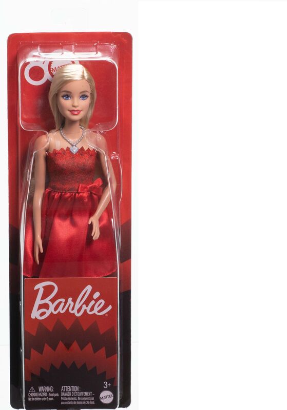 Barbie 80 Χρόνια-Κόκκινο Φόρεμα (JGD25) - φωτογραφία 2