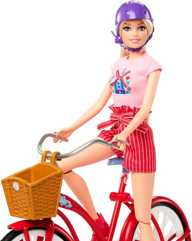 Barbie Με Κουταβάκι Και Ποδήλατο Pink Passport (HWJ00) - φωτογραφία 4