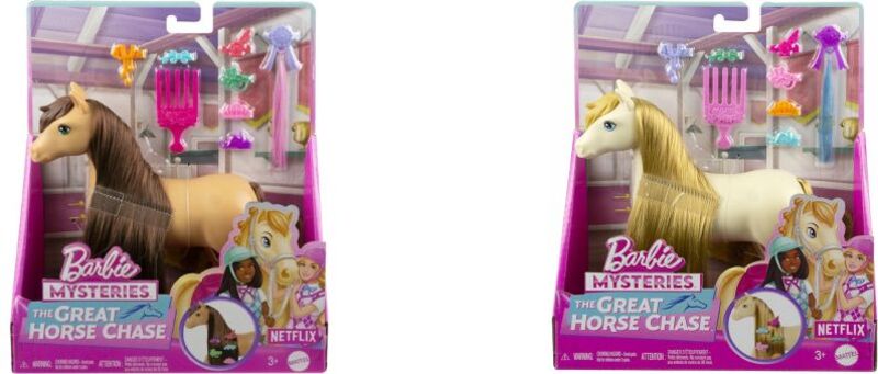 Barbie The Great Horse Chase Πόνυ-2 Σχέδια (HXJ29) - φωτογραφία 3
