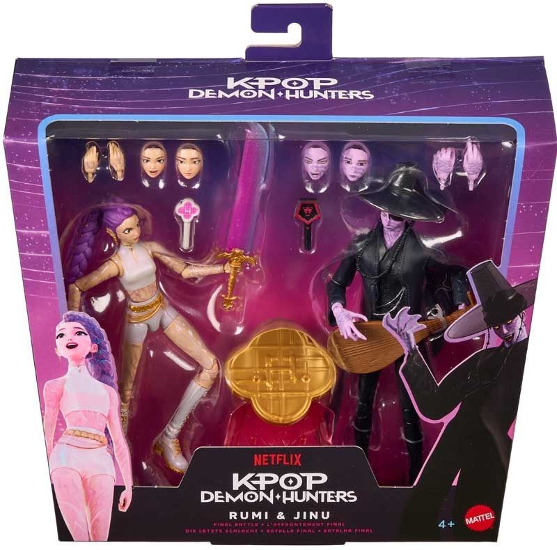 Mattel Σετ 2 Φιγούρες K-Pop Demon Hunters Με Αξεσουάρ Rumi & Jinu 15cm - JRY40 - φωτογραφία 2