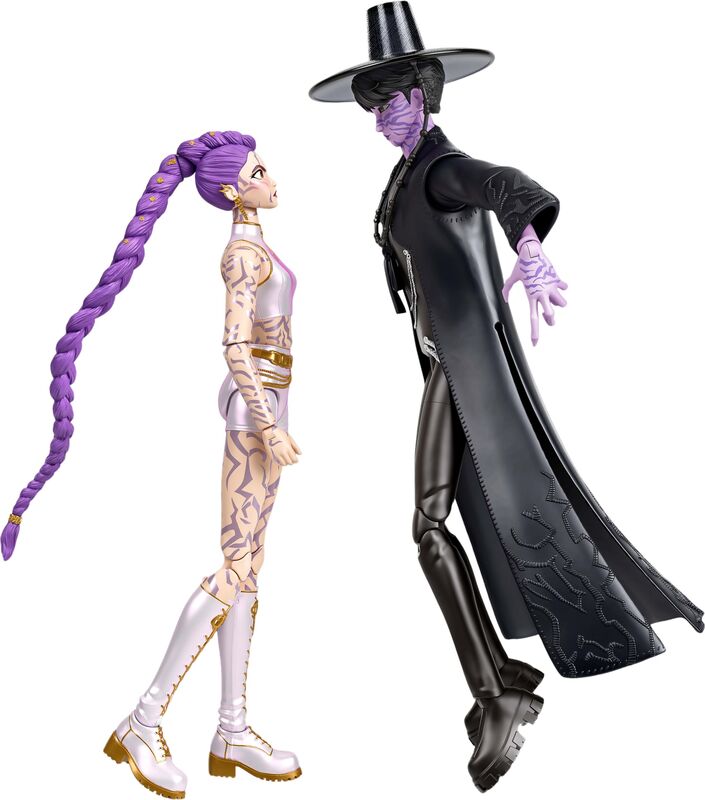 Mattel Σετ 2 Φιγούρες K-Pop Demon Hunters Με Αξεσουάρ Rumi & Jinu 15cm - JRY40 - φωτογραφία 5