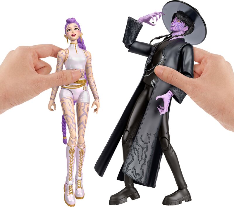 Mattel Σετ 2 Φιγούρες K-Pop Demon Hunters Με Αξεσουάρ Rumi & Jinu 15cm - JRY40 - φωτογραφία 6