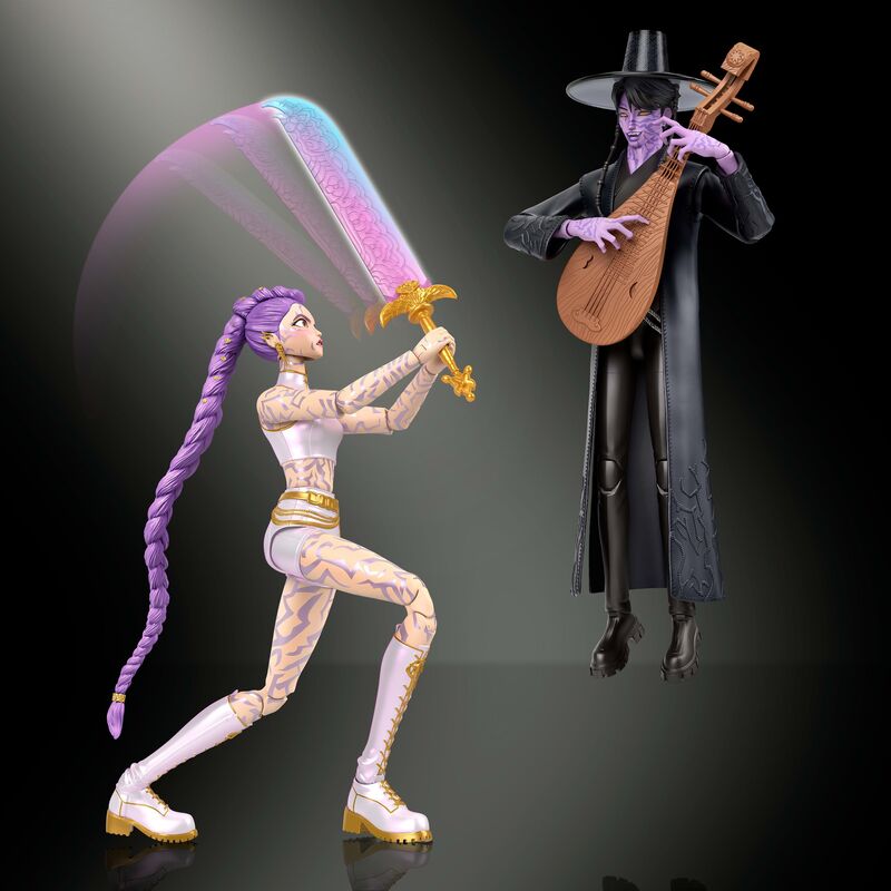 Mattel Σετ 2 Φιγούρες K-Pop Demon Hunters Με Αξεσουάρ Rumi & Jinu 15cm - JRY40 - φωτογραφία 7