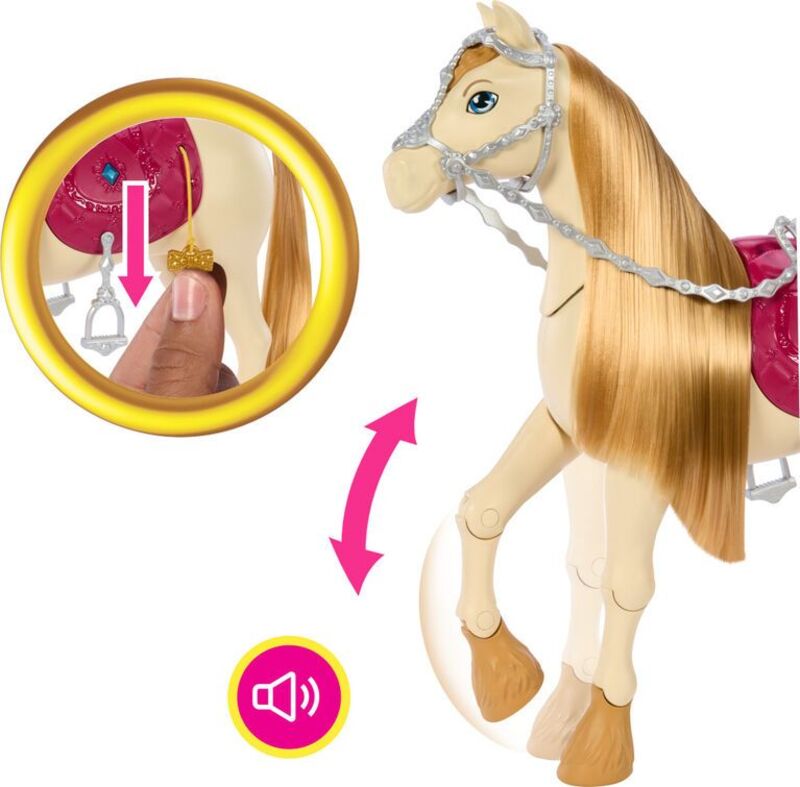 Barbie The Great Horse Chase Άλογο (HXJ42) - φωτογραφία 3