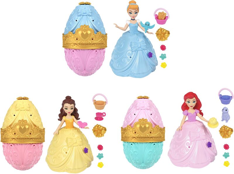 Disney Princess Μίνι Κούκλες-Αυγουλάκι Έκπληξη-3 Σχέδια (JHG92)