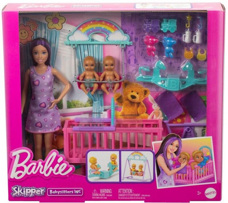 Barbie Δωμάτιο Με Δίδυμα Μωράκια (HXM99) - φωτογραφία 2