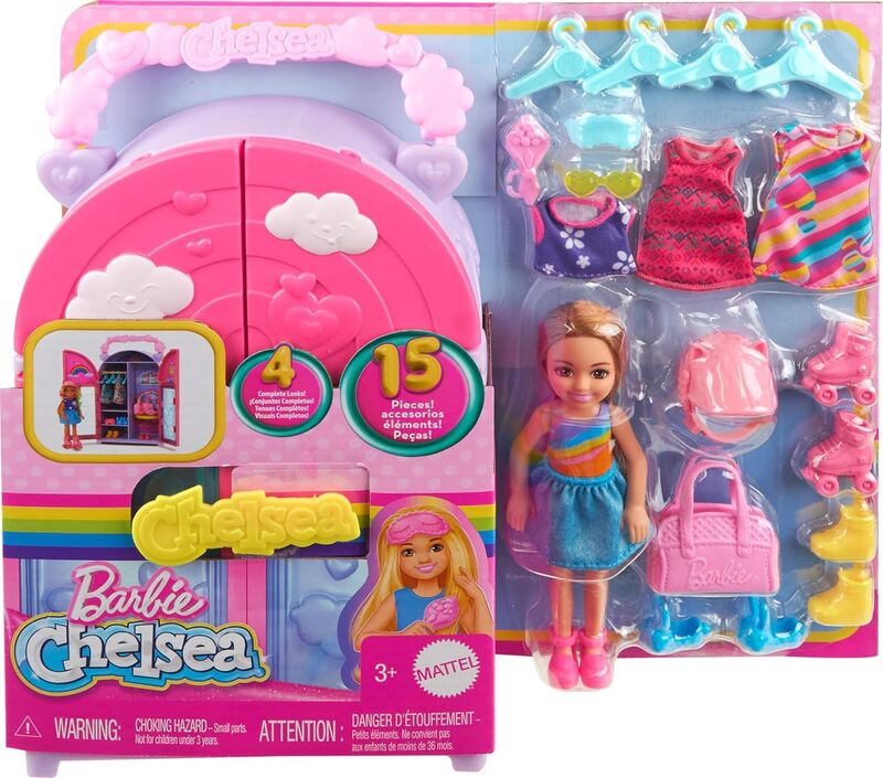 Barbie Chelsea Ντουλάπα Με Αξεσουάρ (HXN03) - φωτογραφία 2