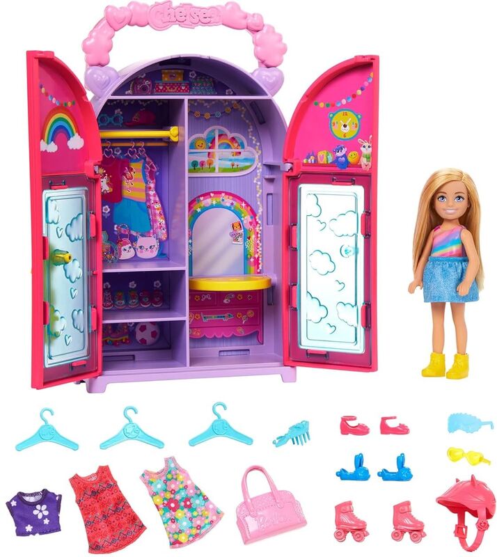 Barbie Chelsea Ντουλάπα Με Αξεσουάρ (HXN03) - φωτογραφία 3