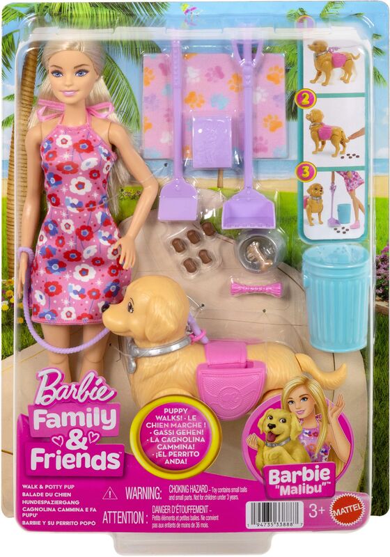 Barbie Βόλτα Με Σκυλάκι (JJB46) - φωτογραφία 2