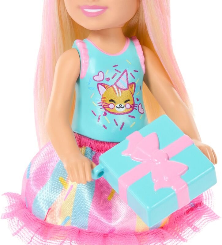 Mattel Barbie Club Chelsea Χαρούμενα Γενέθλια Κούκλα Kαι Αξεσουάρ - JJB37 - φωτογραφία 4