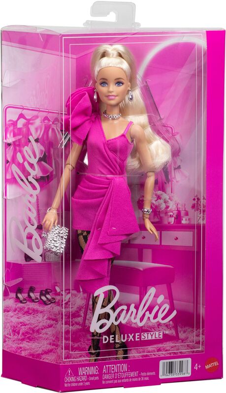 Barbie Deluxe Style-Φούξια Βραδινό Φόρεμα (JJN73) - φωτογραφία 2