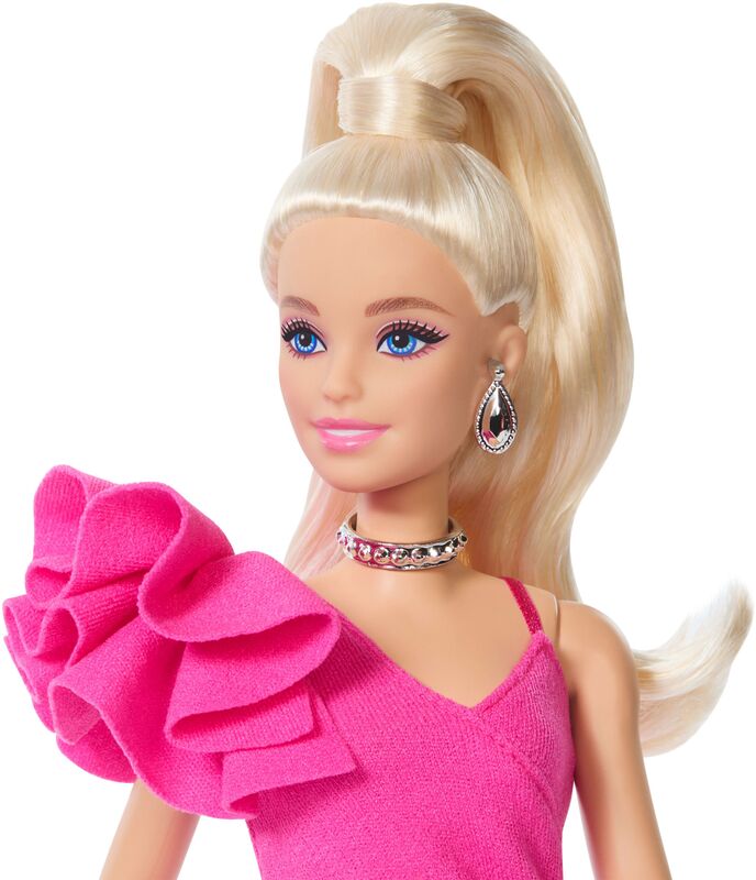 Barbie Deluxe Style-Φούξια Βραδινό Φόρεμα (JJN73) - φωτογραφία 4