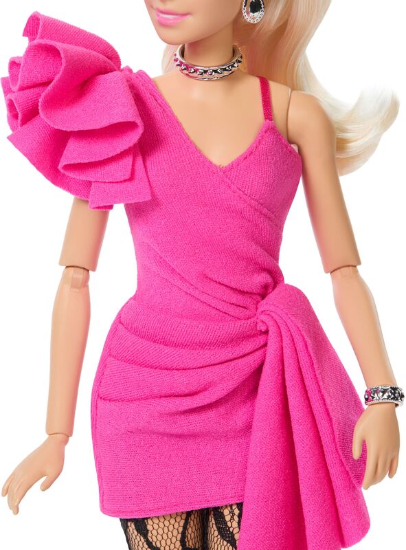 Barbie Deluxe Style-Φούξια Βραδινό Φόρεμα (JJN73) - φωτογραφία 5