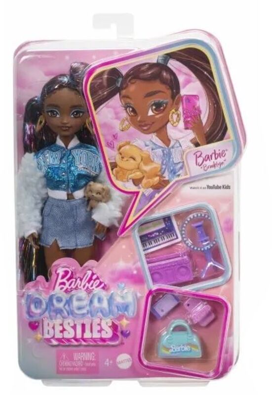 Mattel Barbie Dream Besties Barbie Κούκλα Brooklyn - HYC22 - φωτογραφία 2